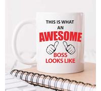 60 Second Makeover Limited This is What an Awesome Boss Looks Like Mug Colleague Gifts Work Coworker Boss Gifts Co-Worker Manager Leaving 11oz Ceramic Coffee Cup Dishwasher and Microwave Safe