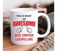 60 Second Makeover Limited This is What an Awesome Bus Driver Looks Like Mug Bus Driver Gifts for Men 11oz Ceramic Coffee Cup Dishwasher Safe Microwave Safe