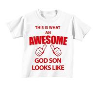 60 Second Makeover Limited This is What an Awesome God Son Looks Like White Tshirt Red Text