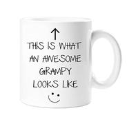 60 Second Makeover Limited This is What an Awesome Grampy Looks Like Mug V2 Gramps Gifts Grampy Gifts Cup Grandpa Fathers Day Funny Grandparents Present 11oz Ceramic Coffee Cup Dishwasher Safe