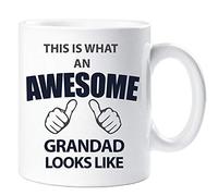 60 Second Makeover Limited This is What an Awesome Grandad Looks Like Mug Fathers Day, Birthday, or Present for Grandad - Unique Gift for Grandparents Mugs for Granparents