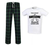 60 Second Makeover Limited This Is What An Awesome Grandad Looks Like Tartan Trouser Mens Pyjamas Set Family Grandad Birthday Gift Present Fathers Day For Men Green Medium