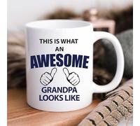 60 Second Makeover Limited This is What an Awesome Grandpa Looks Like Mug Grandpa Gift for Fathers Day Funny Gifts for Men Presenrts for Grandparents from Grandchildren Birthday Christmas