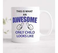 60 Second Makeover Limited This is What an Awesome Only Child Looks Like Mug Blue Boys Son Birthday Christmas