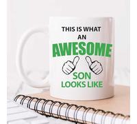 60 Second Makeover Limited This is What an Awesome Son Looks Like Mug Gift Son Birthday Gifts Christmas Presents Coffee Mug Coffee Cup from Mum and Dad Present Idea