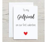 60 Second Makeover Limited To My Girlfriend On Our First Valentines Red Heart Greeting Card Valentines Day Anniversary Birthday