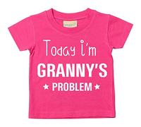 60 Second Makeover Limited Today I'm Granny's Problem Tshirt Granddaughter Gifts Granny Gifts for Grannies Grand Daughter Grandaughter Grandson Presents Grand Son Granson Pink - 24-36 Months
