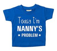 60 Second Makeover Limited Today I'm Nanny's Problem Tshirt Nanny Gifts Granddaughter Gifts Grand Daughter Grandaughter Grandson Presents Granson Grand Son Mothers Day Nannies Present Blue 6-12 Months