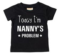 60 Second Makeover Limited Today I'm Nanny's Problem Tshirt Nanny Gifts Granddaughter Gifts Grand Daughter Grandaughter Grandson Granson Grand Son Mothers Day Nannies Present Black 12-18 Months