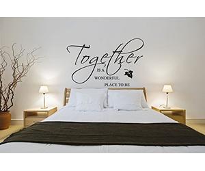 60 Second Makeover Limited Together is A Wonderful Place to Be Wall Sticker Quote Family Love Decal