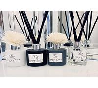 60 Second Makeover Limited Tonka Vanilla And Myrrh Luxury Flower Reed Diffuser Highly Fragranced Scented Reed Diffusers For Home Room Fresheners For Home Fragrance Air Freshener - White