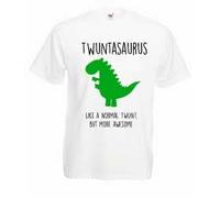 60 Second Makeover Limited Twuntasaurus, Like A Normal Twunt But More Awesome Twunt Dinosaur Mens Tshirt Size - L White