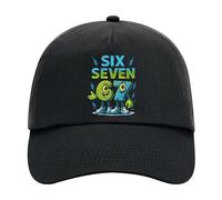 60 Second Makeover Limited Wall 67 Black Kids Baseball Cap, One Size, Cotton, Gaming Teenage Boy Gifts Gaming Stuff Six Seven 6-7 Meme 6 7 Meme Gifts Boys Cap