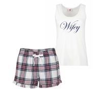 60 Second Makeover Limited Wifey Short Pyjamas For Women Wife Gifts Ladies Pjs Pajamas For Women UK Wife Birthday Gifts Valentines Anniversary Wedding Present For Bride Honeymon Pink - Small