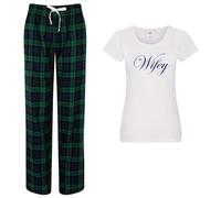 60 Second Makeover Limited Wifey Trouser Pyjama Set Wedding Gifts Bride To Be Gifts For Wife Womens Pyjamas Pjs Pajamas Honeymoon Wedding Present Just Married Green - Medium