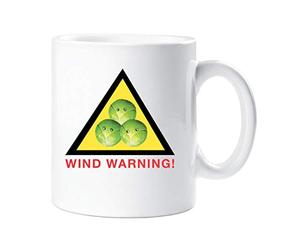 60 Second Makeover Limited Wind Warning Brussel Sprout Mug Funny Bovelty Christmas Stocking Filler Cup
