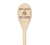 60 Second Makeover Limited World's Greatest Shit Stirrer Spoon Funny Wooden Spoon Baking Gift