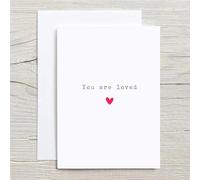 60 Second Makeover Limited You Are Loved Red Heart Greeting Card Valentines Day Anniversary Birthday