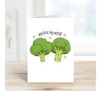 60 Second Makeover Limited You Broc My World Card Valentine's Day Anniversary Card for Boyfriend Girlfriend Husband Wife Funny Pun Greeting Card