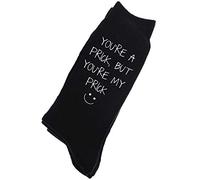 60 Second Makeover Limited You're A Prick But You're My Prick Mens Black Calf Socks Valentines Day Dad Husband Boyfriend