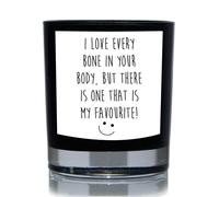 60 SECOND MAKEOVER Love Every Bone Funny 20cl Candle in Black 60 SECOND MAKEOVER Black