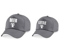 60 SECOND MAKEOVER Men's Beer Monster / Little Monster Baseball Cap in Grey 60 SECOND MAKEOVER Grey One Size