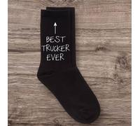 60 SECOND MAKEOVER Men's Best Trucker Ever Socks in Black 60 SECOND MAKEOVER Black One Size