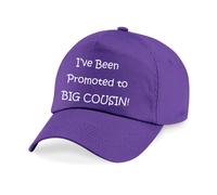 60 SECOND MAKEOVER Men's Girls I've Been Promoted To Big Cousin Baseball Cap in Purple 60 SECOND MAKEOVER Purple One Size