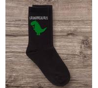 60 SECOND MAKEOVER Men's Grandpa Dinosaur Grandpasaurus Black Calf Socks 60 SECOND MAKEOVER Black One Size