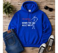 60 SECOND MAKEOVER Men's I'd Rather Be Down The Allotment Hoodie in Blue | Size: 2XL 60 SECOND MAKEOVER Blue 2XL
