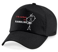 60 SECOND MAKEOVER Men's I'd Rather Be Rambling Cap in Black 60 SECOND MAKEOVER Black One Size