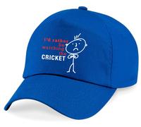 60 SECOND MAKEOVER Men's I'd Rather Be Watching The Cricket Cap in Blue 60 SECOND MAKEOVER Blue One Size