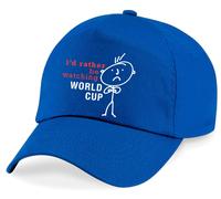 60 SECOND MAKEOVER Men's I'd Rather Be Watching The World Cup Cap in Blue 60 SECOND MAKEOVER Blue One Size