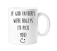 60 SECOND MAKEOVER Men's If God Father's Were Bogeys I'd Pick You Mug in White 60 SECOND MAKEOVER White