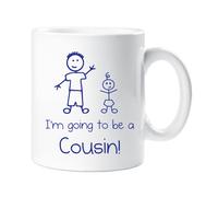 60 Second Makeover Limited I'm Going to Be a Big Cousin Mug Boys Stick Person People Cup New Baby