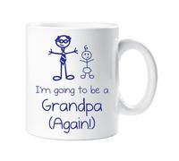 60 SECOND MAKEOVER Men's I'm Going To Be A Grandpa Again Mug Cup New Baby in White 60 SECOND MAKEOVER White