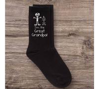 60 SECOND MAKEOVER Men's I'm The Great Grandpa Black Calf Socks 60 SECOND MAKEOVER Black One Size