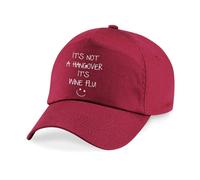 60 SECOND MAKEOVER Men's It's Not A Hangover It's Wine Flu Baseball Cap in Brown 60 SECOND MAKEOVER Brown One Size