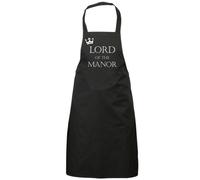 60 SECOND MAKEOVER Men's Lord Of The Manor Black Apron 60 SECOND MAKEOVER Black
