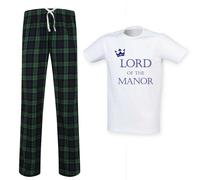 60 SECOND MAKEOVER Men's Lord Of The Manor Pyjama Set in Green | Size: Small 60 SECOND MAKEOVER Green S