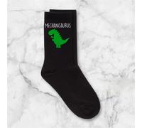60 SECOND MAKEOVER Men's Mechanic Dinosaur Mechanisaurus Black Calf Socks 60 SECOND MAKEOVER Black One Size