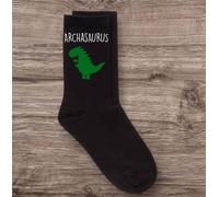 60 SECOND MAKEOVER Men's Mens Architect Dinosaur Archisaurus Black Socks 60 SECOND MAKEOVER Black One Size