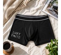 60 Second Makeover Limited Mens Black Lucky Pants Boxers Shorty Boxers Boyfriend Husband Valentines Birthday