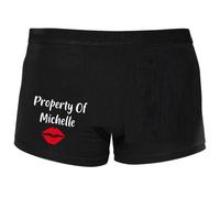 60 Second Makeover Limited Mens Black Personalised Property Of Boxers