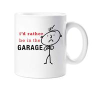 60 Second Makeover Limited Mens I'd Rather Be in The Garage Mug Valentines Birthday Husband Boyfriend Grandpa Fathers Day Gift Christmas Novelty Hu
