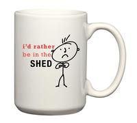 60 Second Makeover Limited Mens I'd Rather Be in The Shed Man Big Mug 15oz Dad Fathers Day Christmas Uncle Present Grandad Grandpa F