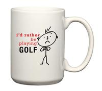 60 SECOND MAKEOVER Men's Mens I'd Rather Be Playing Golf Man Mug in White 60 SECOND MAKEOVER White