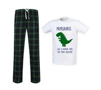 60 Second Makeover Limited Papasaurus, Like a Normal Papa But More Awesome, Mens Pyjamas Set Papa Gifts For Men Fathers Day Pajamas Pjamas Pjs Pyjama Green - Large