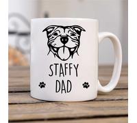 60 SECOND MAKEOVER Men's Staffy Dad Mug in White 60 SECOND MAKEOVER White