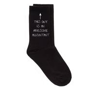 60 SECOND MAKEOVER Men's This Guy Is An Awesome Accountant Black Socks 60 SECOND MAKEOVER Black One Size